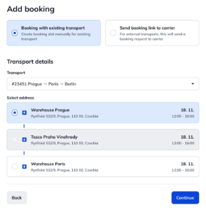 keep shipments attached to dock & yard management